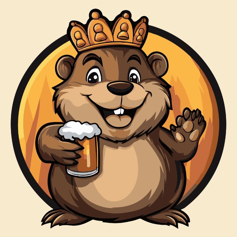 Bande dessinée de bière de castor
