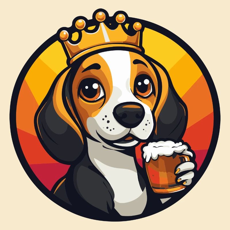 Beagle Dog Beer Comic