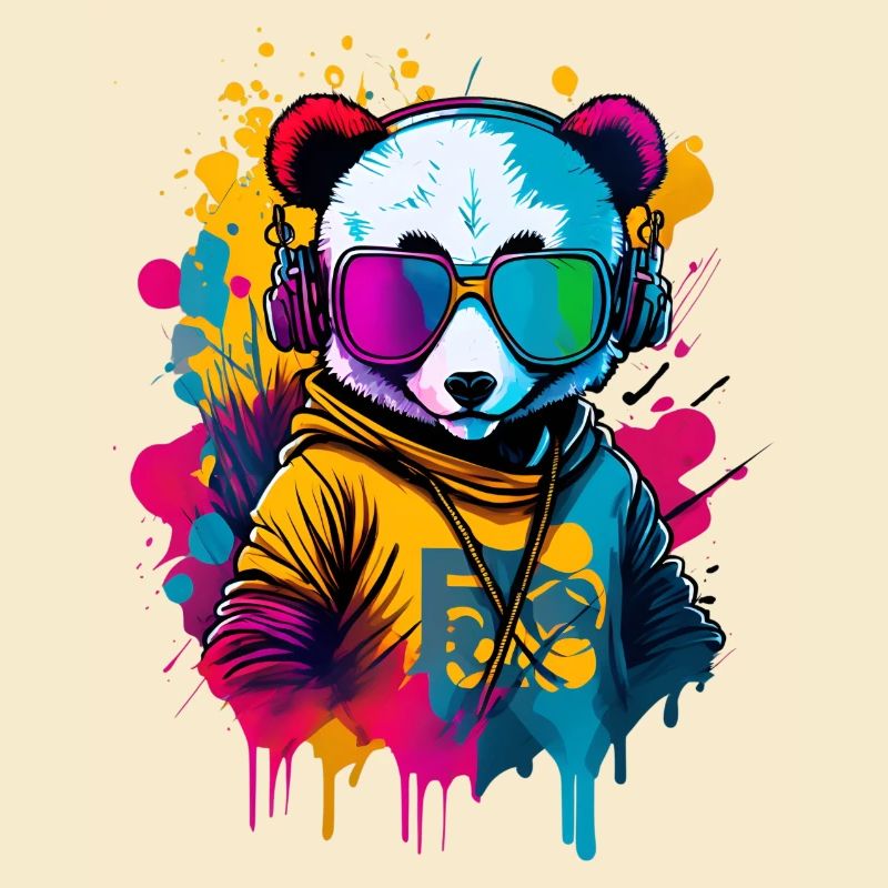 Le panda coloré