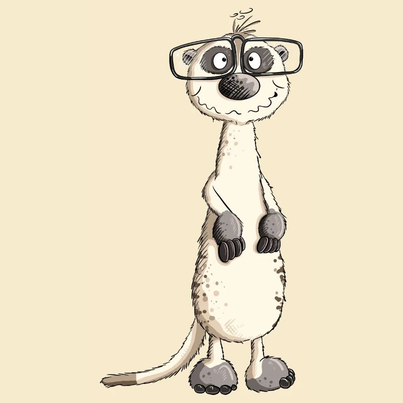 Lustiges Nerdmännchen Erdmännchen I Nerd