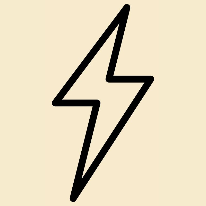 Lightning Symbol Outline Thunder Thunderstorm