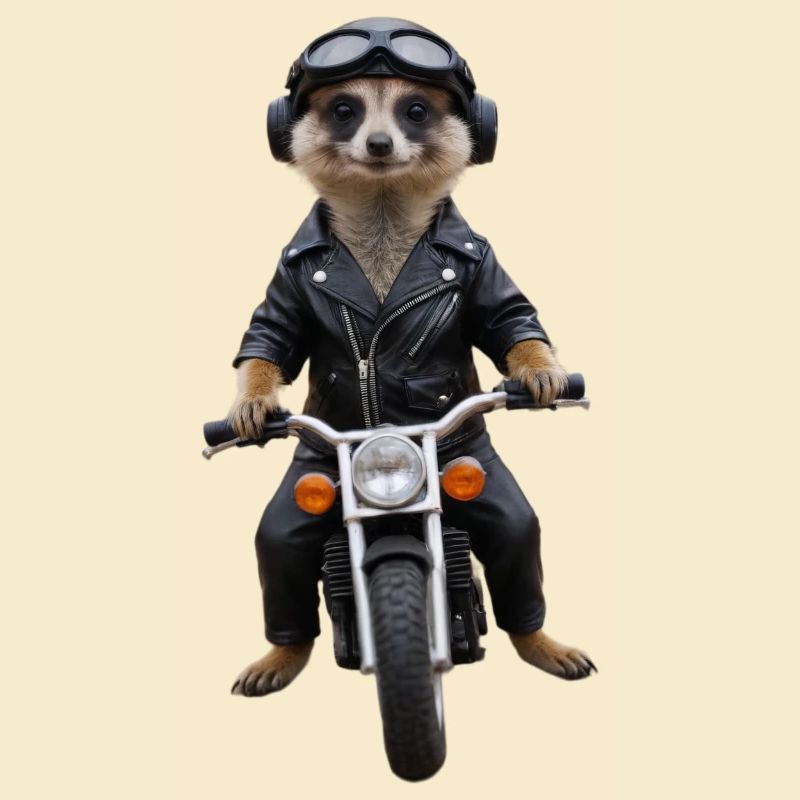 Biker Erdmännchen