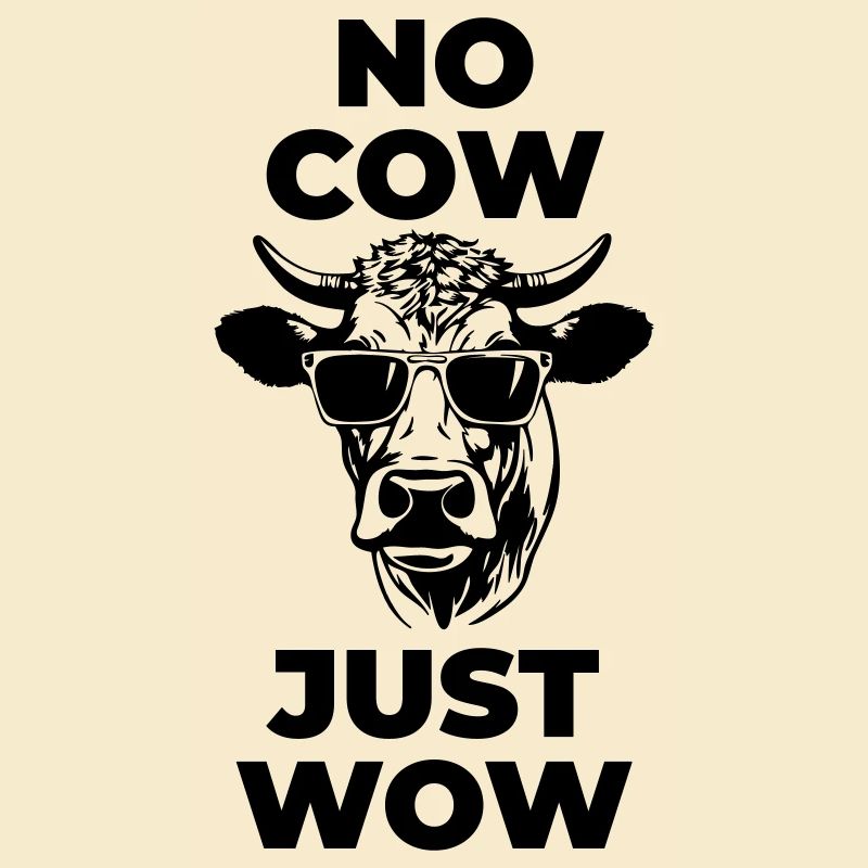 Pas de vache, juste wow - Chemise végétalienne