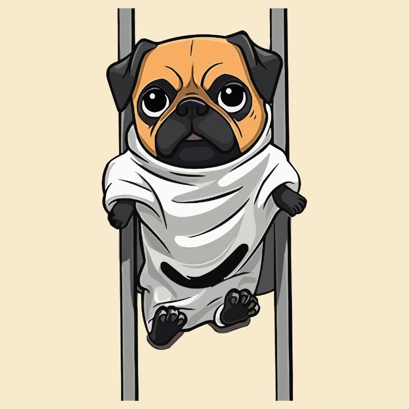 Pug Ghost in the Sheet