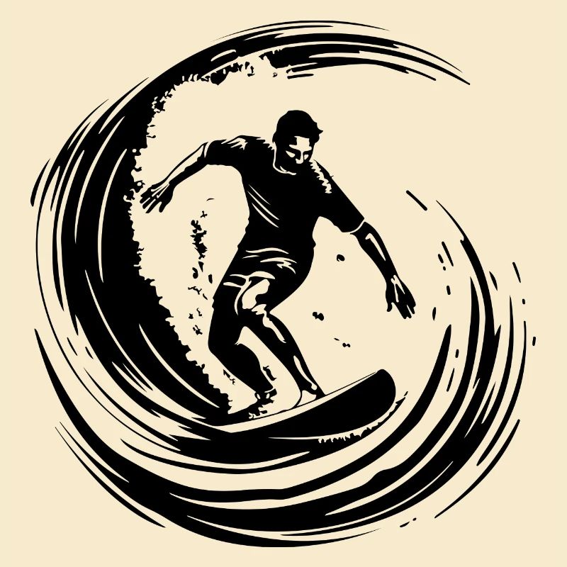 Surfer Silhouette