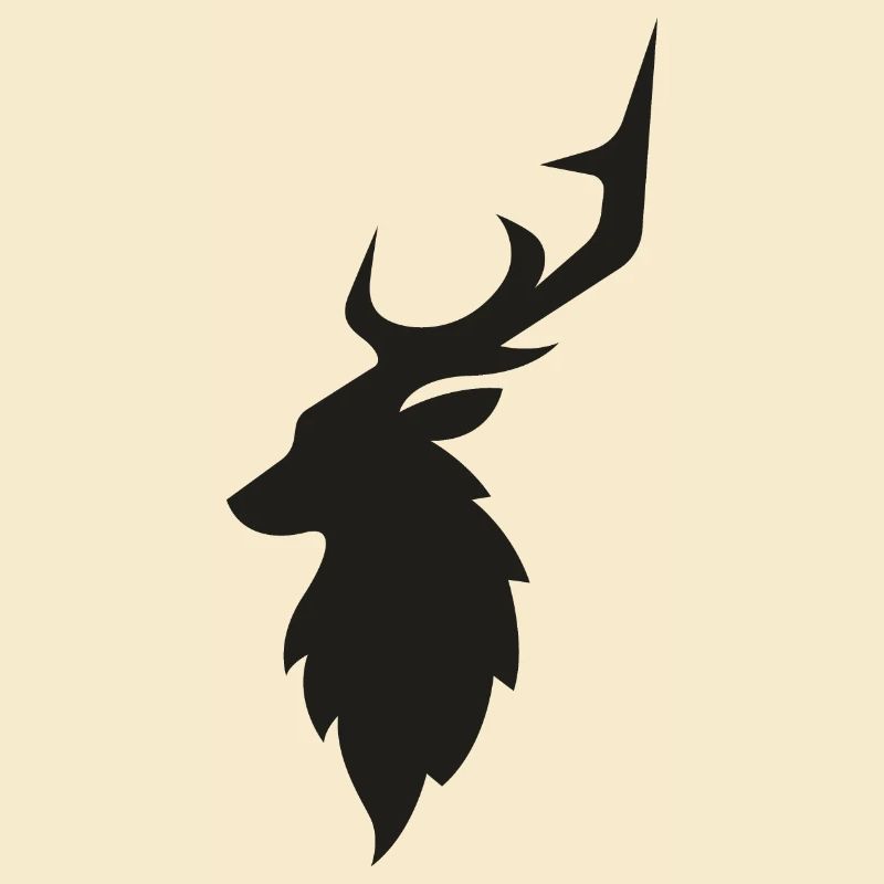schwarzer Hirsch