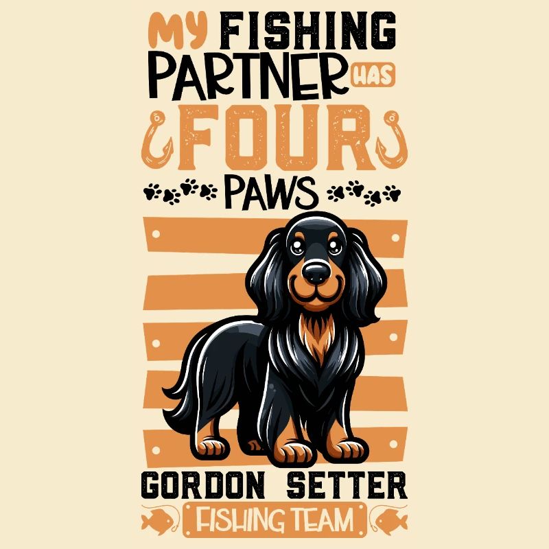 Pêche et Gordon Setter