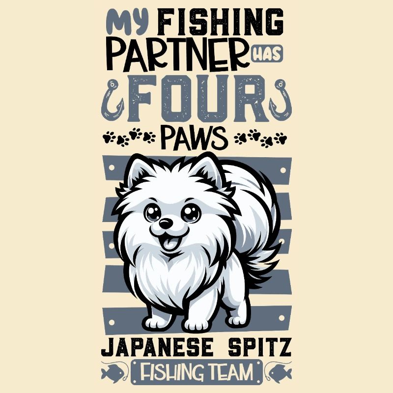 Pêche et Spitz japonais