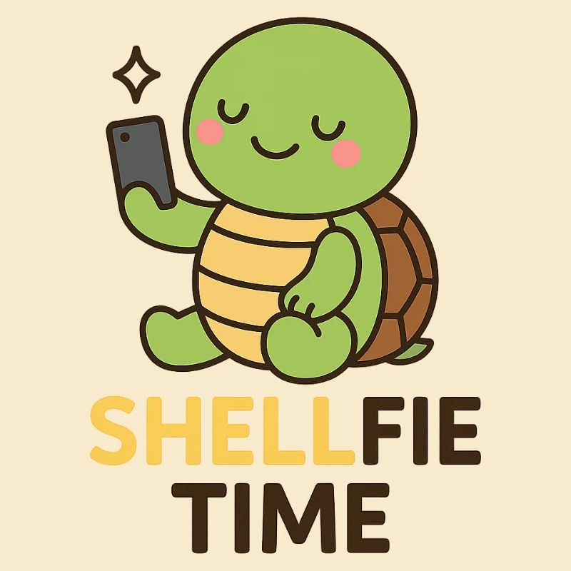 Shellfie Time – Cute Turtle Selfie