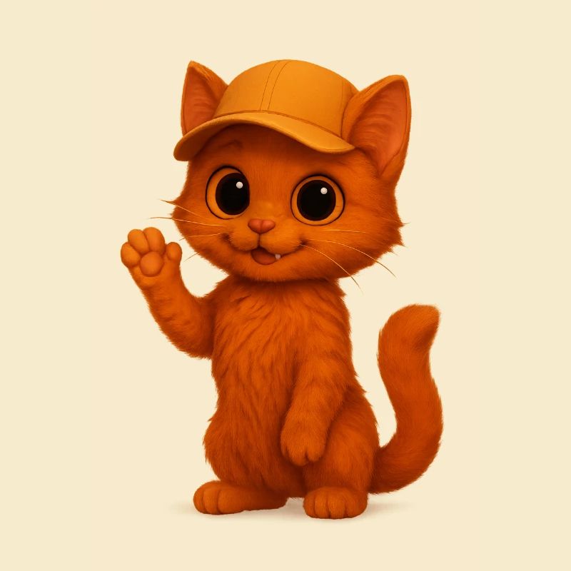 Chat mignon avec Cappy