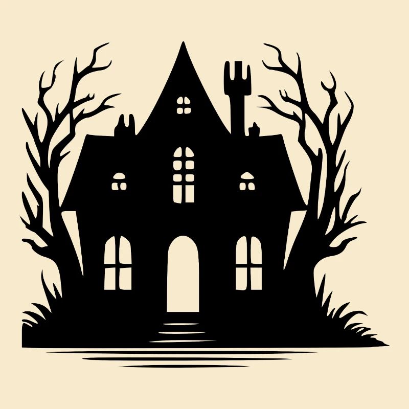 Étrange maison hantée d’Halloween
