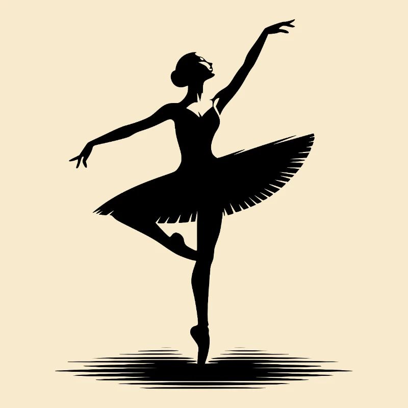 Aesthetic dance design with classical pose