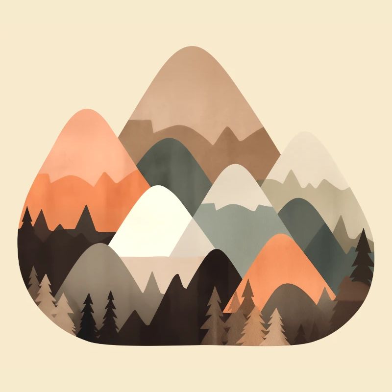 Mountains and forest