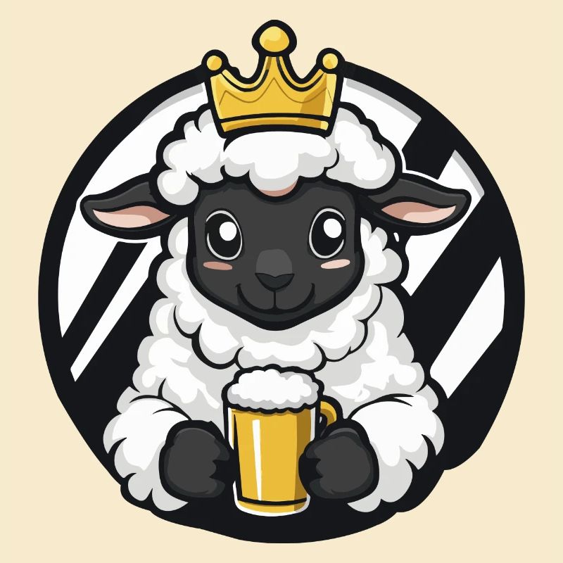 Bande dessinée de bière de brebis