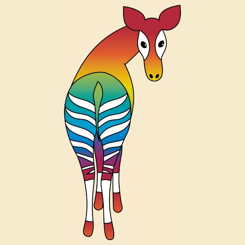 Regenbogen Okapi