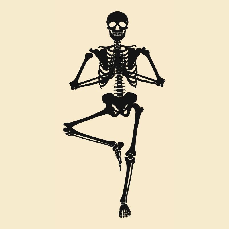 6 Vrikshasana Yoga oder Baumhaltung | Skelett