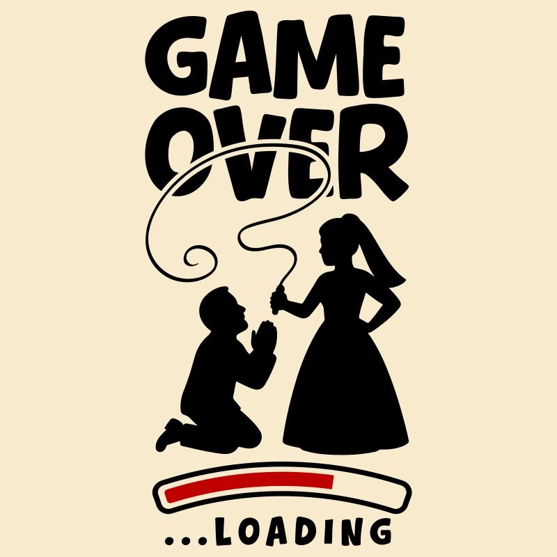 Game Over Hochzeit Ehepaar