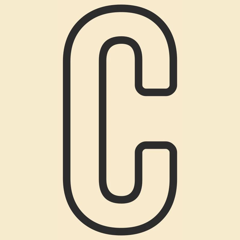 Buchstabe C Typodesign