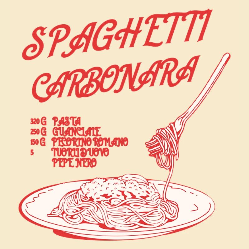 Recette de spaghetti à la carbonara
