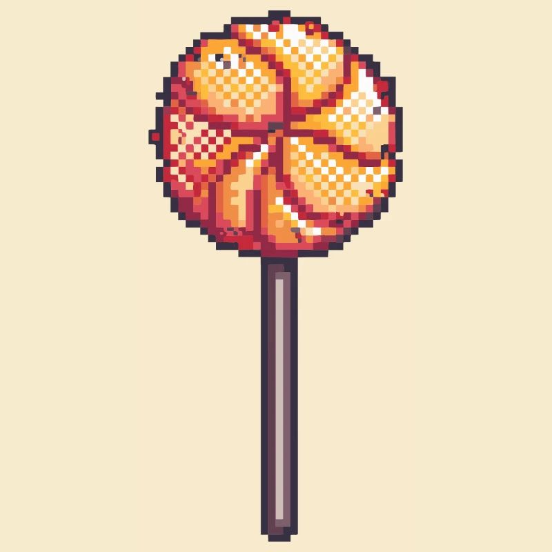 Suces pixel sur un bâton