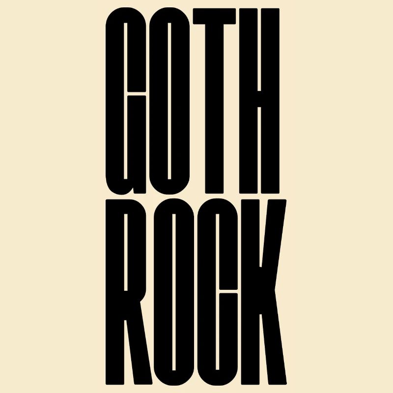 Goth Rock design de logo typographique audacieuse