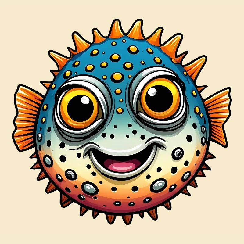 Funny Laughing Puffer Fish