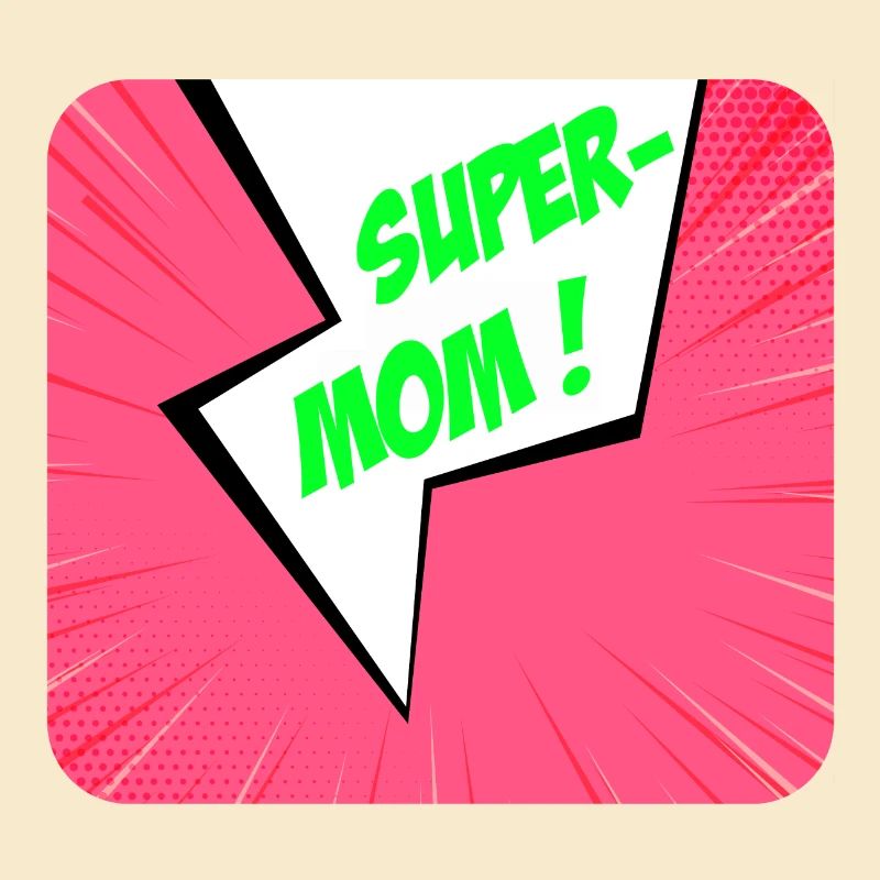 Supermom, Superheldin. Beste Mama. Comicbuch.