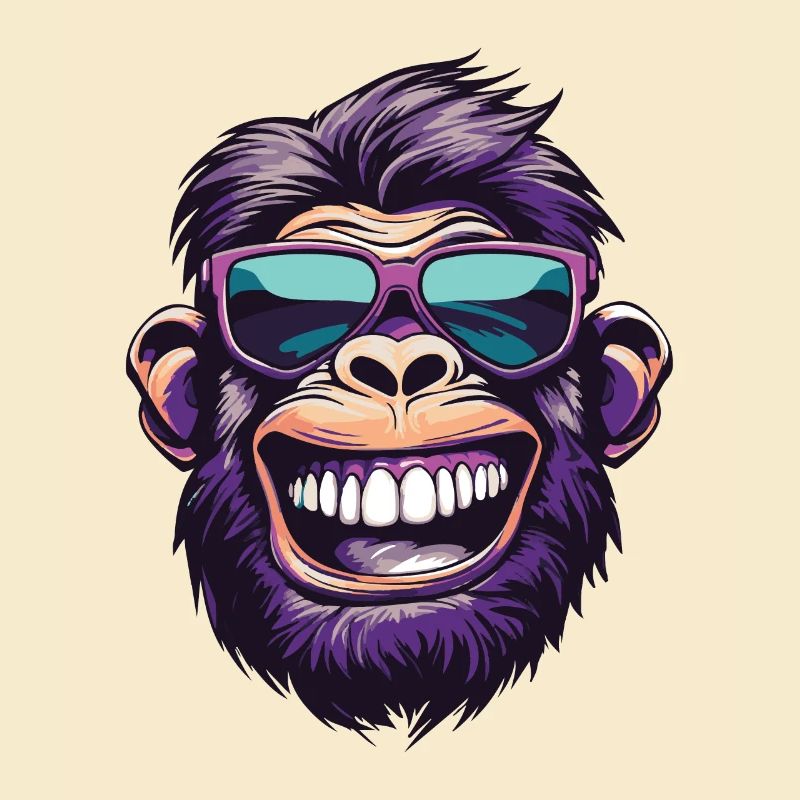 Affe Kopf Lustig Monkey Party