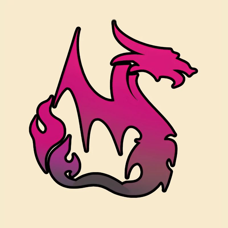 Pinker Drache