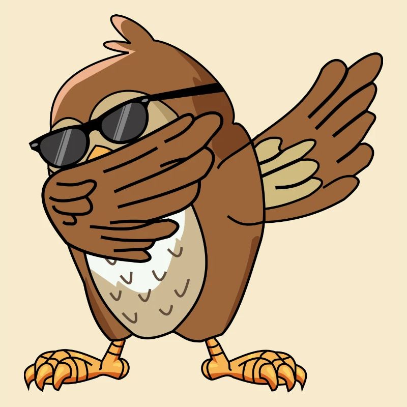 Eule Dabbing Dab Tanz Geschenk