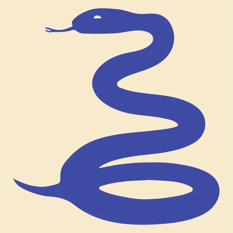 Trigonocephalic blue snake