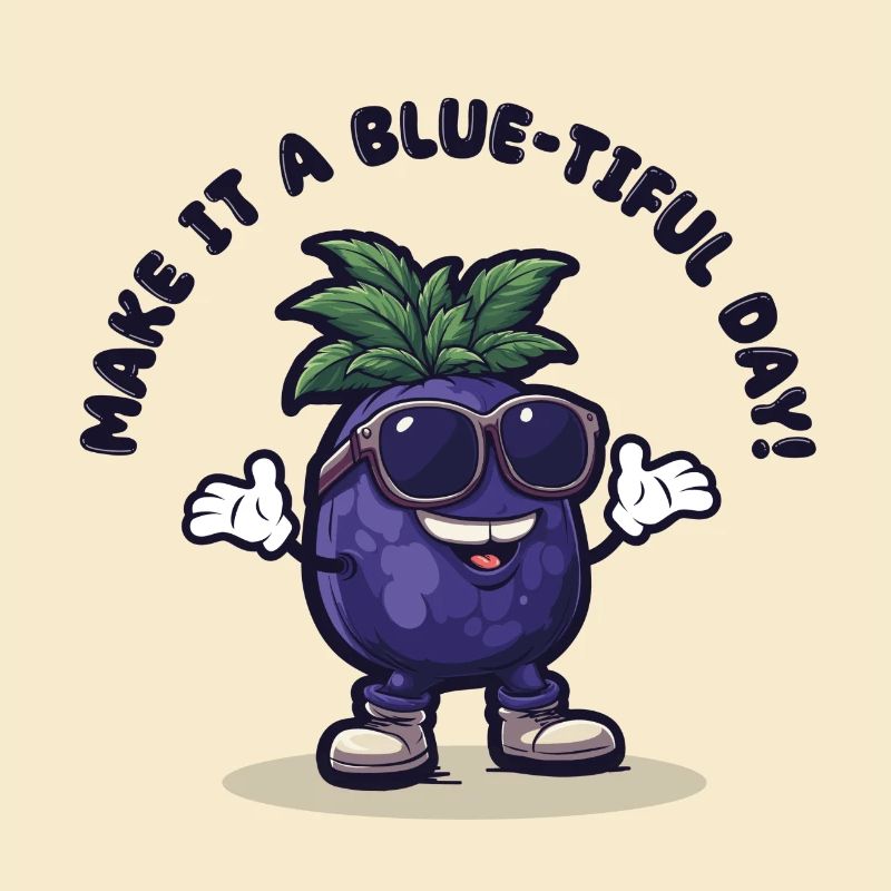Freche Blaubeere - Make it a Blue-tiful Day