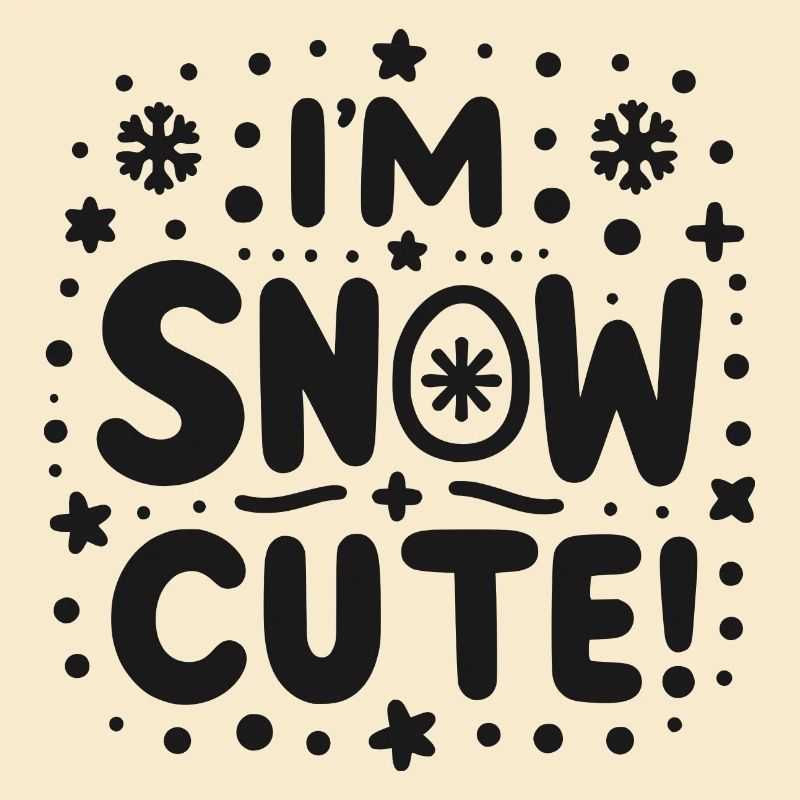 Je suis mignon comme neige