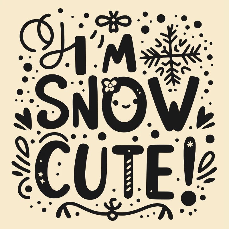 Je suis mignon comme neige