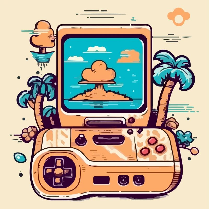 Vintage video game console
