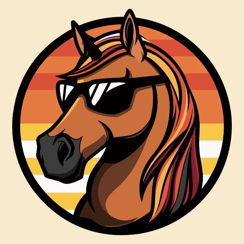 Pferd Cool Comic