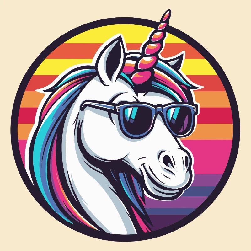 Einhorn Cool Comic