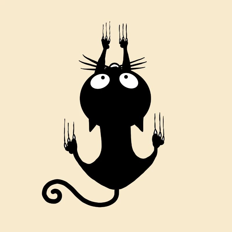 Chat grimpeur Halloween