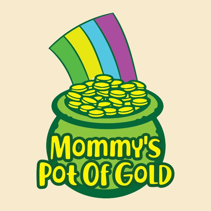 Gold St. Patricks Day Geschenk Mommy Mama Mutter