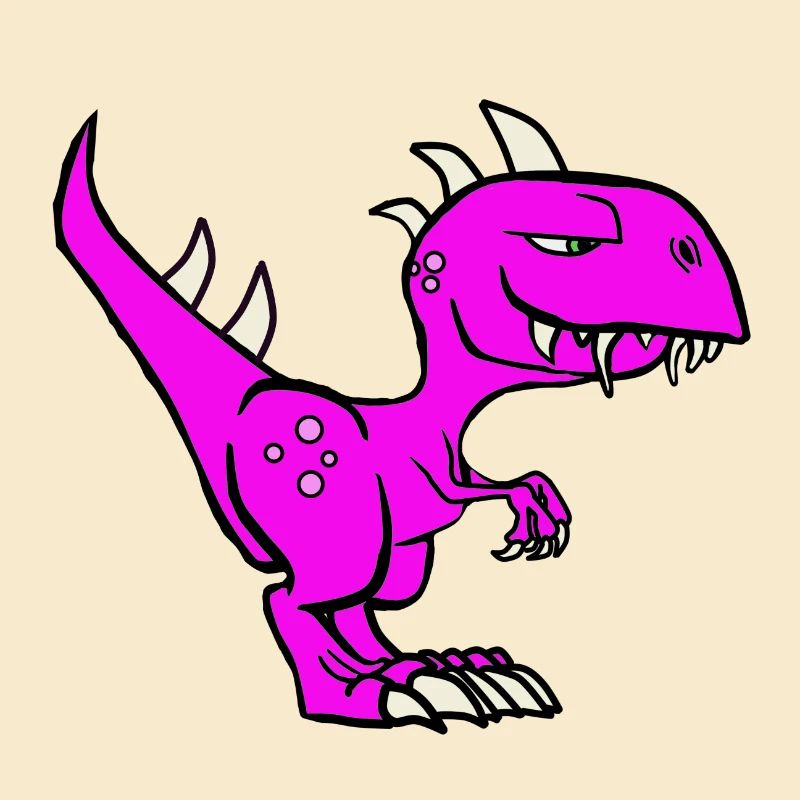 Dinosaur purple