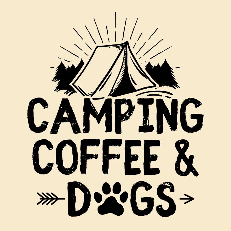 Camping coffee dogs | Camper camping gift ideas