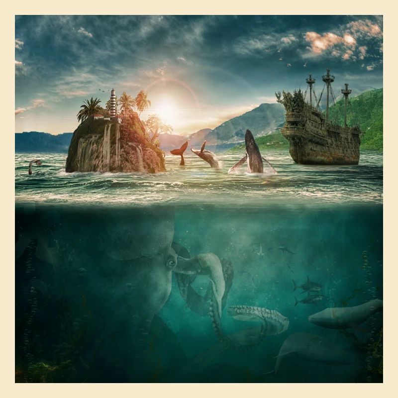 Monde sous-marin d'imagination