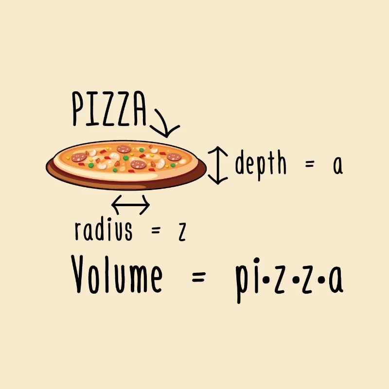 Pizza de mathématicien | Idée cadeau maths mathématiques