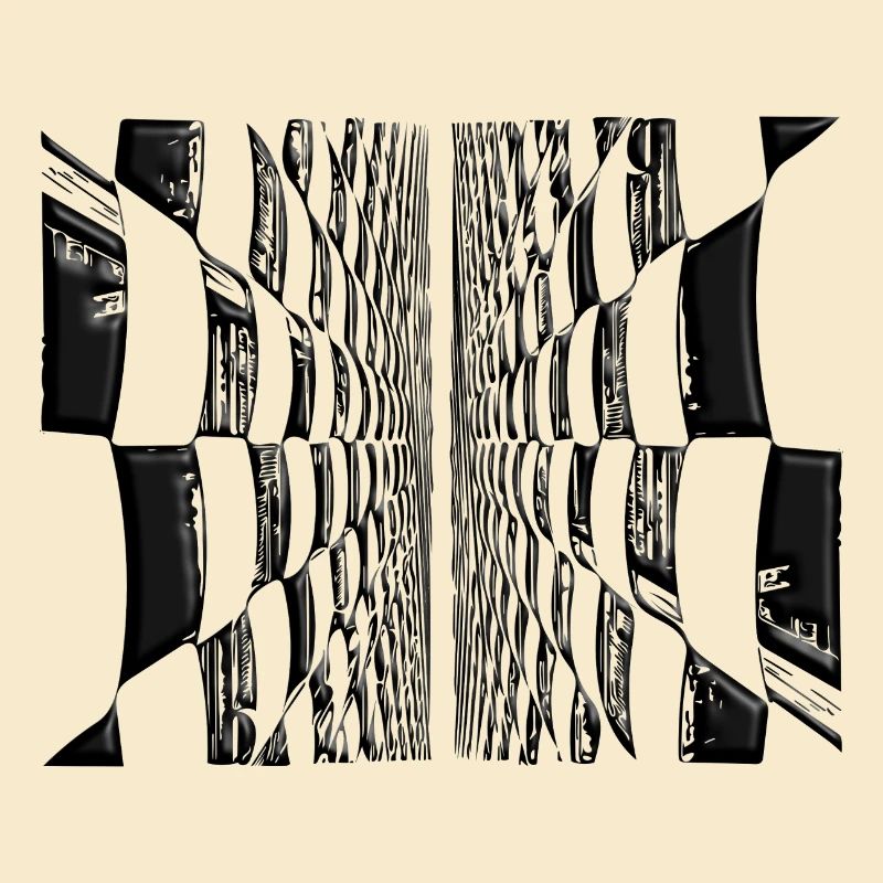 Abstract Vintage Lines Pattern
