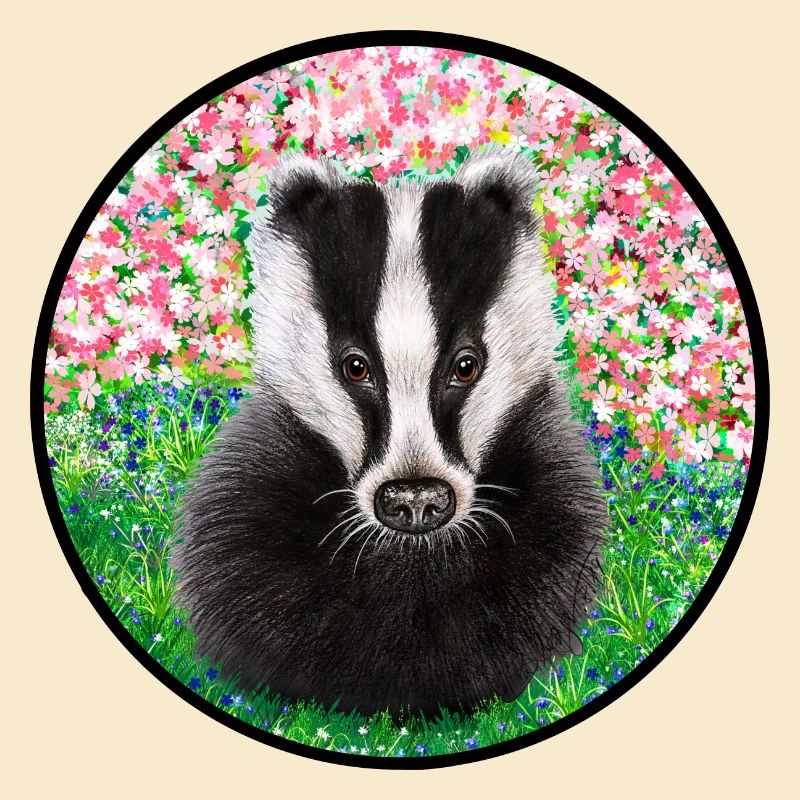 Badger in the springtime