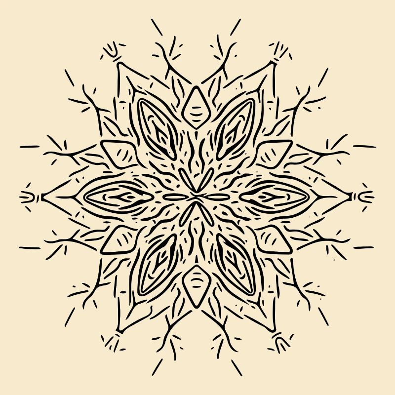 Mandala Flower Lines Shape Pattern