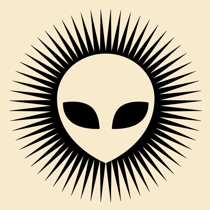 Alien Kopf cool Logo
