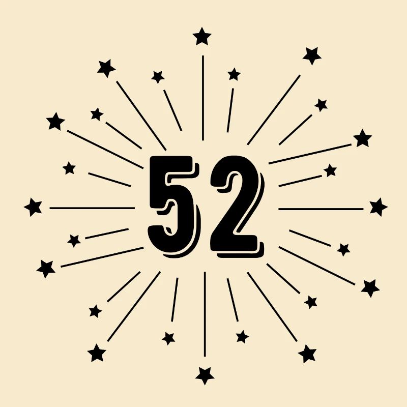 52nd Star-Spangled Anniversary - 52 Years Gift