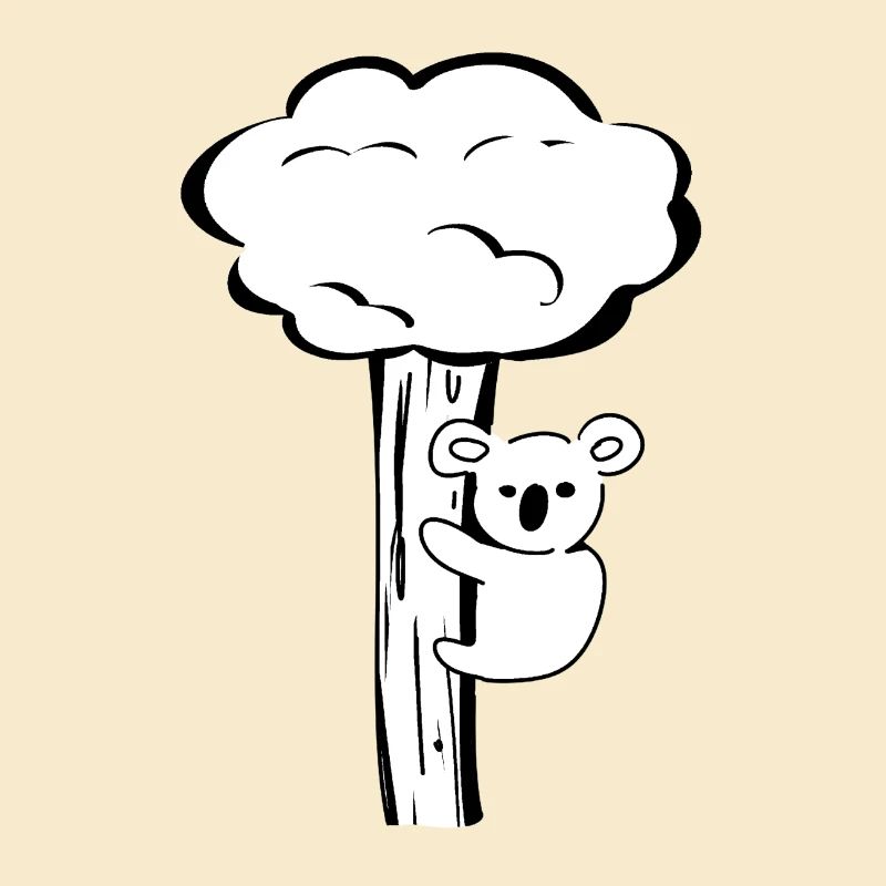 Koala Tier Baum klettern