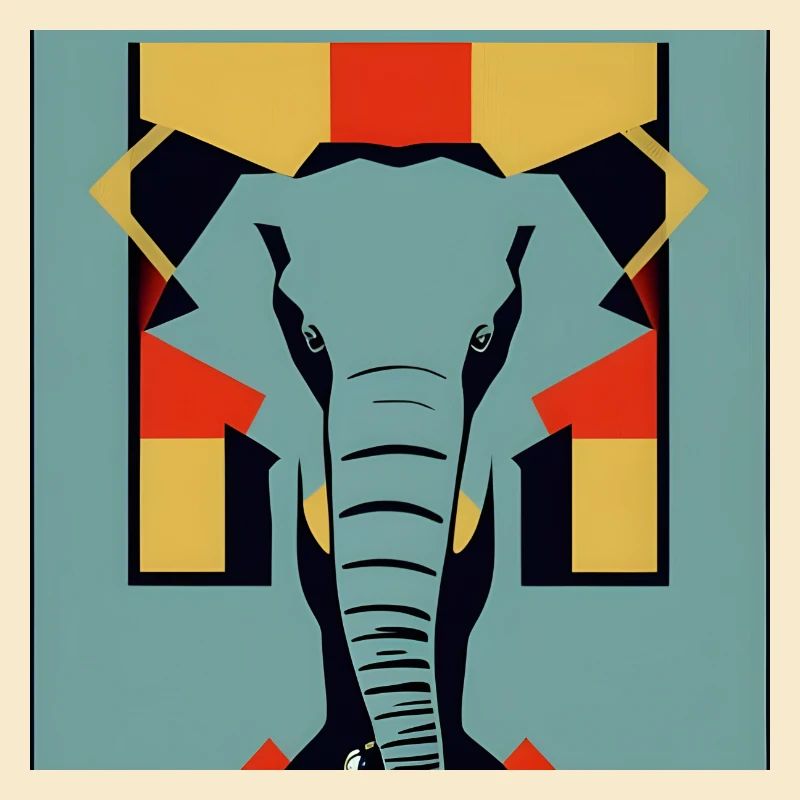 Éléphant Pop Art